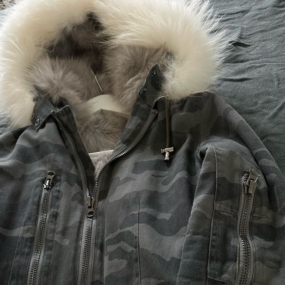 Jocelyn Fur Lined Bomber Jacket - Picture 2 of 12